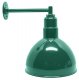 AGB111-AD12 Deep Bowl Dome Gooseneck RLM Incandescent Kit Green