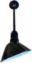 APP12-AA9 Angled Reflector Sign Lighting Rigid Stem RLM Incandescent Kit Black