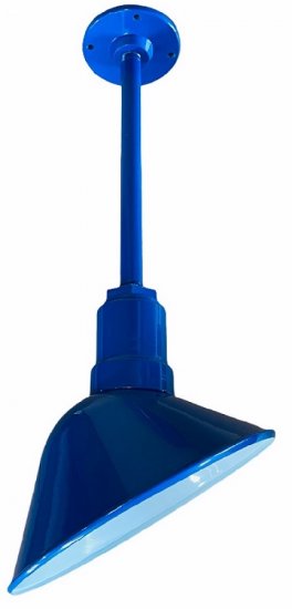 APP12-AA9 Angled Reflector Sign Lighting Rigid Stem RLM Incandescent Kit Blue