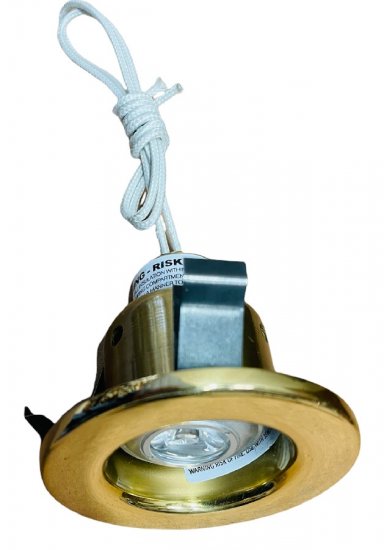 ARLV-2500-LED Low Voltage 2-3/4" inch Recessed Trim 2 Watt LED MR11 No Housing Required Polihs Brass