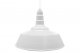 Standard Dome 4FT White Cord Pendant RLM Incandescent Kit White